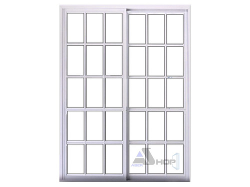 Ventana Aluminio 150x200 Balcon Vidrio Repartido Abershop