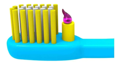 Escova De Dentes Com Reservatório Magic Brush 3+ Azul