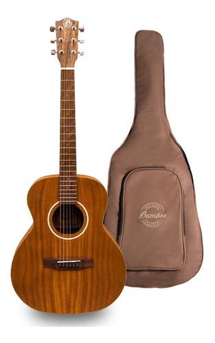 Guitarra Acustica Bamboo Koa 38 Con Funda Acolchada