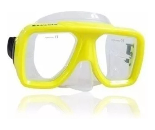 Visor Buceo Escualo Modelo M03 Amarillo