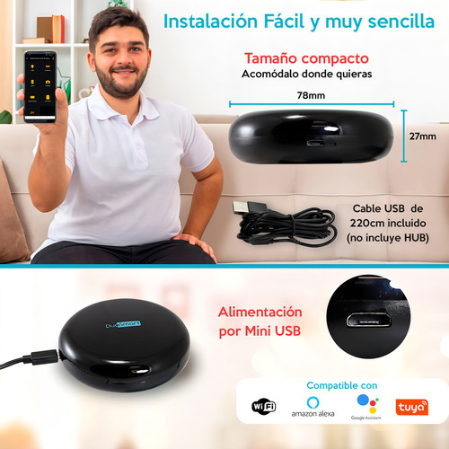 Kit 5 Control Remoto Wifi Universal L10