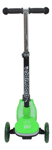 Monopatin Plegable Con Luces Regulable Color Verde Luminoso