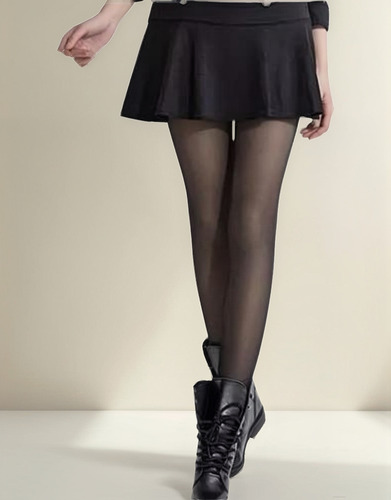 Calza Efecto Piel. Mujer Invierno Forro Piel S/m