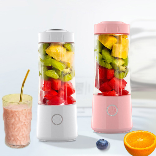Djjdjjmini Licuadora Portátil De 400 Ml, Máquina De Jugo Mul