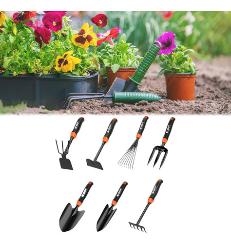 Kit De Herramientas De Jardinería Kit De Llana 7 Piezas