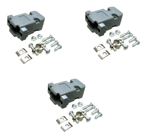 Tapa Carcaza Para Conector Db9 Y Dbh15 X3 Unidades