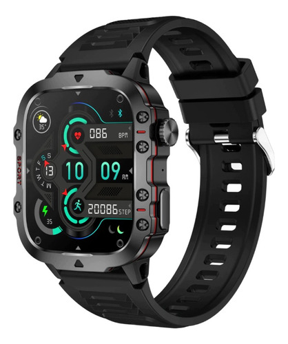 Reloj Inteligente Qx11 Smart Watch Sumerg. Outdoor Mensajes Negro Mesh Negro Negro