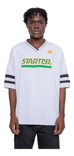 Camiseta Starter Estampada  Football Branca  Ou Preta