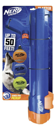 Pistola Lanzapelotas Nerf Dog Blaster Juguete Para Perro 4pz