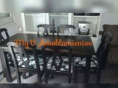 Juego De Comedor 6 Sillas Directo De Fabrica