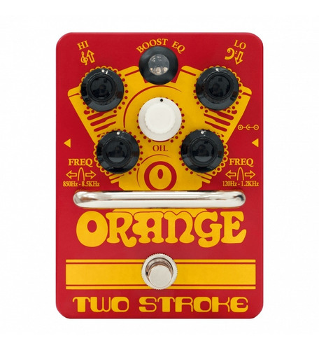 Pedal Efecto Orange Two Stroke Booster Eq Para Guitarra