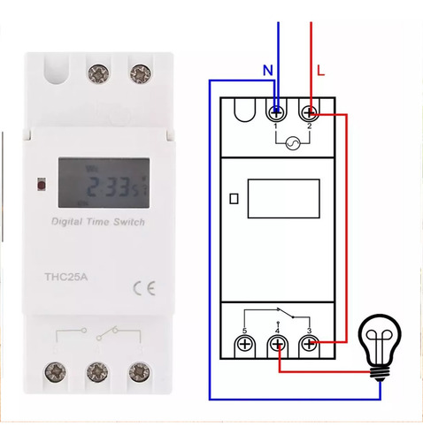 Interruptor Digital 25a Programable 16 Enc 8 Apag 220v