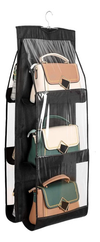 Organizador Colgantes Para Bolsos En Armario Color Negroab