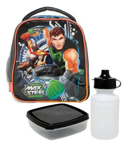 Lancheira  Max Steel Térmica Escolar Infantil Meninos 