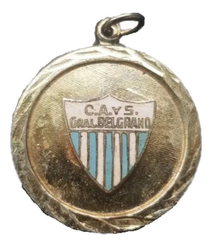 Medalla Futbol Club General Belgrano. Metal Blanco. 51744