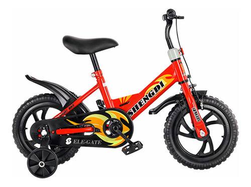 Bicicleta De Enseñanza Para Niños Con Rueditas Rodada 12
