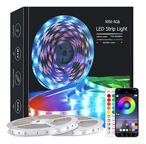 Led Strip Lights 32.8ft,lxyoug Music Sync Color V1llp