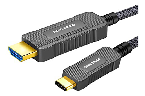 Soeybae Usb C A Hdmi Cable 50ft/15m Usb 3.1 Tipo C A Cable H