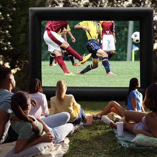 Imagen 2 de 7 de Step4fun 16.5ft Proyector Al Aire Libre Inflable Pantalla...