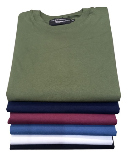 Remeras Lisas Basicas Mangas Largas Puro Algodon Para Hombre