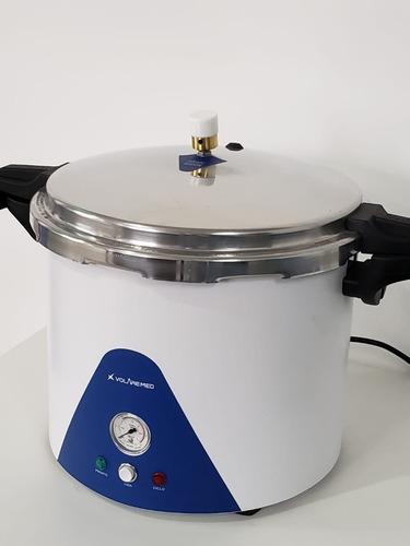Imagem 3 de 7 de Autoclave Vertical Analógica 08 Litros 220v - Volare Med