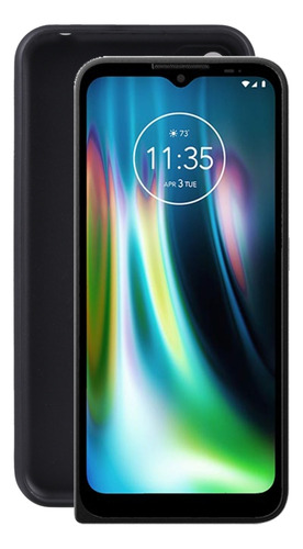 Capa De Telefone Tpu Preta Para Motorola Defy (2021)