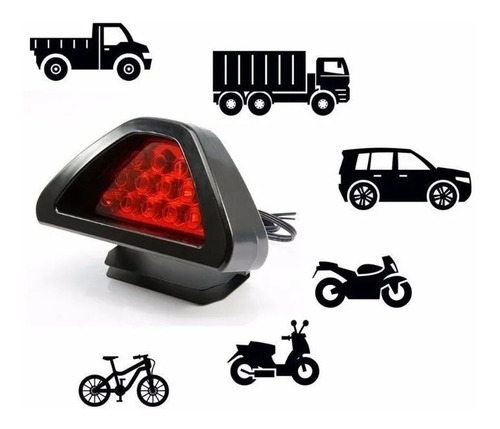 Luz Stop Tipo F1 Led Estrobo Calavera Moto O Carro