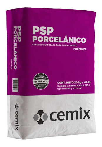 Psp Porcelánico Blanco Cemix 20kg