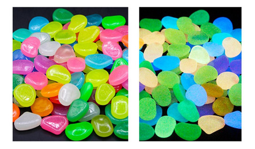 Piedras De Guijarros De Jardín Que Brillan En La Multicolor