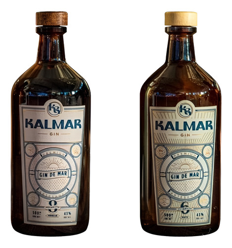 Gin Kalmar Hibiscus+ Mate 2x500cc Mar Del Plata Gin De Mar