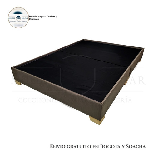 Base Cama Sencilla 100x190 Premium Madera + Envió Gratis Btá