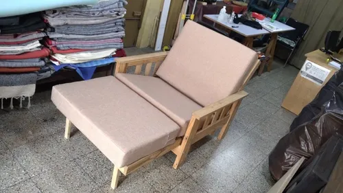 Futon Un Cuerpo C/ Pie Y Colchones En Placa / Envio Gratis