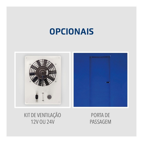 Divisória Térmica Bau Frigorifico Bipartida C Kit Ventilação