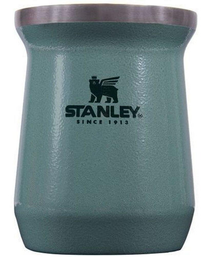 Cuia térmica Stanley  08050-00 de aço inox 18/8 verde com desenho lisa