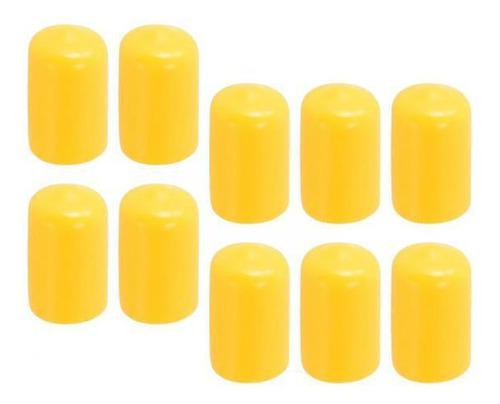 2 X 10x Cue Tip Cover Protector Snooker Accesorios Amarillo