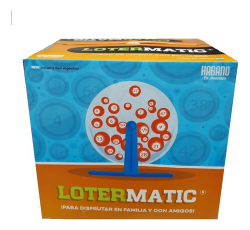 Lotermatic Loteria Bingo Familiar Con Bolillero Habano 
