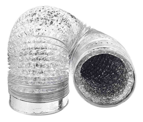 Ducto Aluminio Flexible Ventilación Extracción 150mm. 10mts
