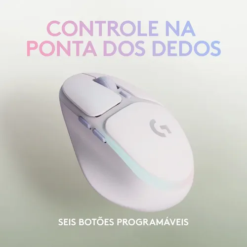 Mouse Gamer Sem Fio Logitech G705 Branco Com Bluetooth | Frete grátis