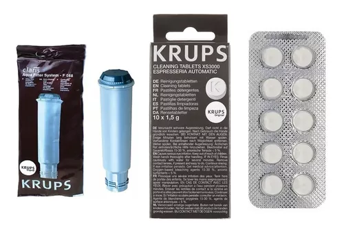 Set Para Cafetera Krups Con Pastillas Limpiadoras, Filtro Claris