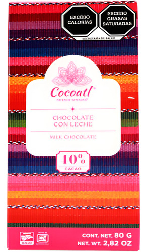 Barra De Chocolate Con Leche Cocoatl 40% Cacao