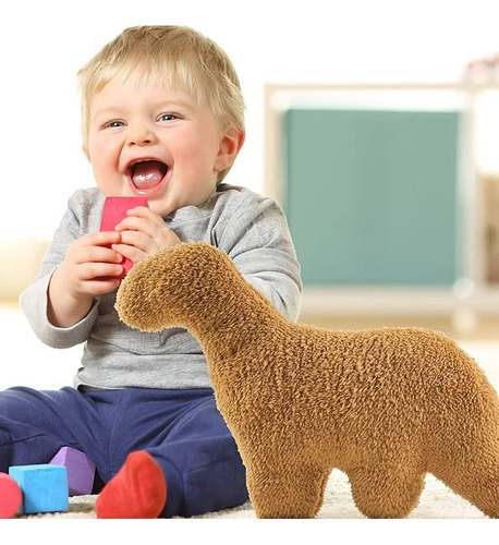 Peluche Brontosaurio Dinosaurio Suave Y Divertido Café