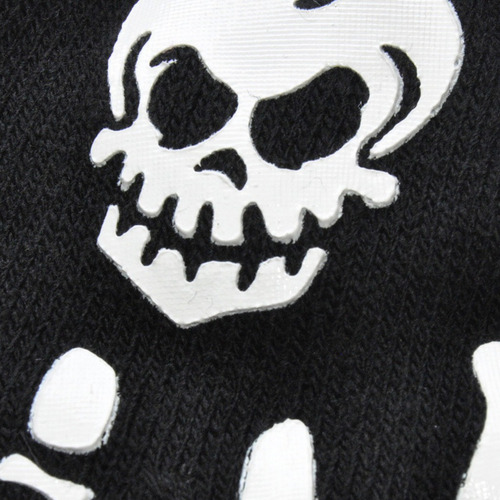 L Guantes Unisex De Medio Dedo Con Calavera Esqueleto Para