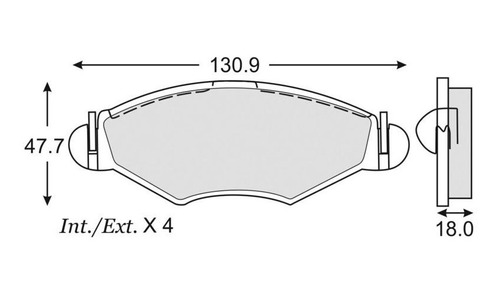 Balatas De Disco Del Para Peugeot Xt 206 2003-2007 Fag