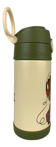 Garrafa Top Handle Infantil 350ml Groot Cor Creme