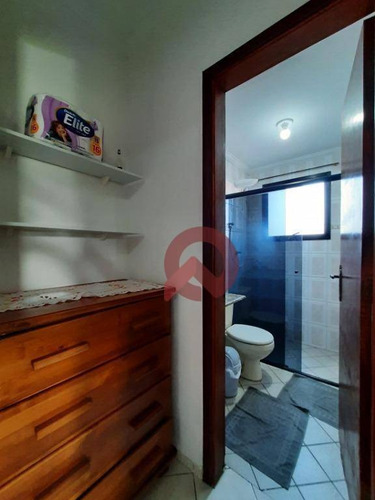 Apartamento Com 1 Dormitório À Venda, 57 M² Por R$ 208.000,00 - Tupi - Praia Grande/sp - Ap3358