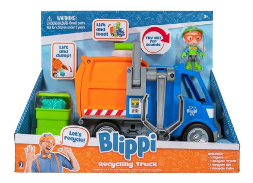 Blippi Vehiculo Camion De Reciclaje Con Sonidos