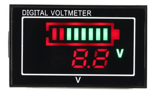 Imagem 2 de 6 de 2 Pcs 80v Led Digital Painel De Display Porcentagem Voltímet