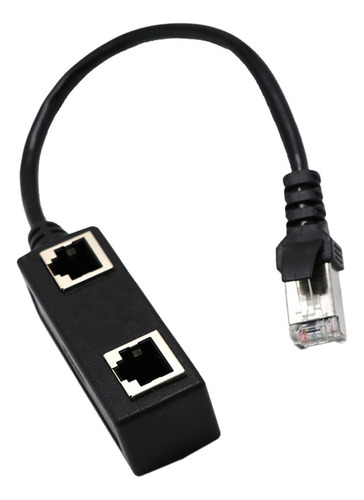 Extensor Divisor De Enchufe Lan Red Ethernet Rj45 De 1 A Y 2