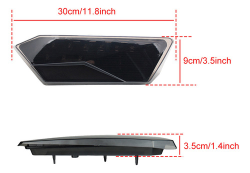 Listón Trasero Led T1 For Polaris Rzr Turbo 1000 Xp 900 S 2