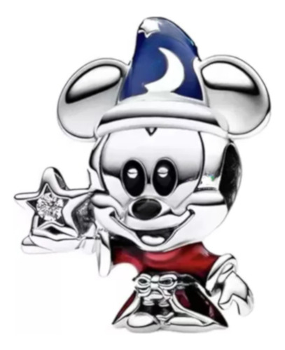 Charm De Plata Mago Mickey Mouse Disney